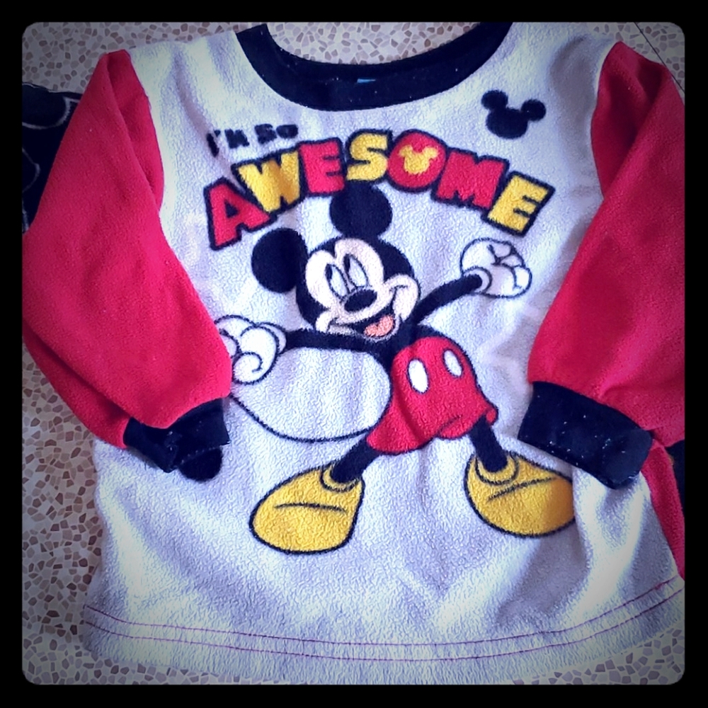 Fleece Mickey Mouse cozy pajama set